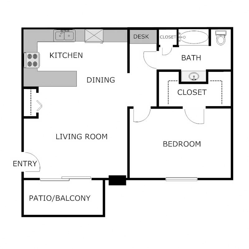 South Orchard - 1 Bed 1 Bath - Lower
