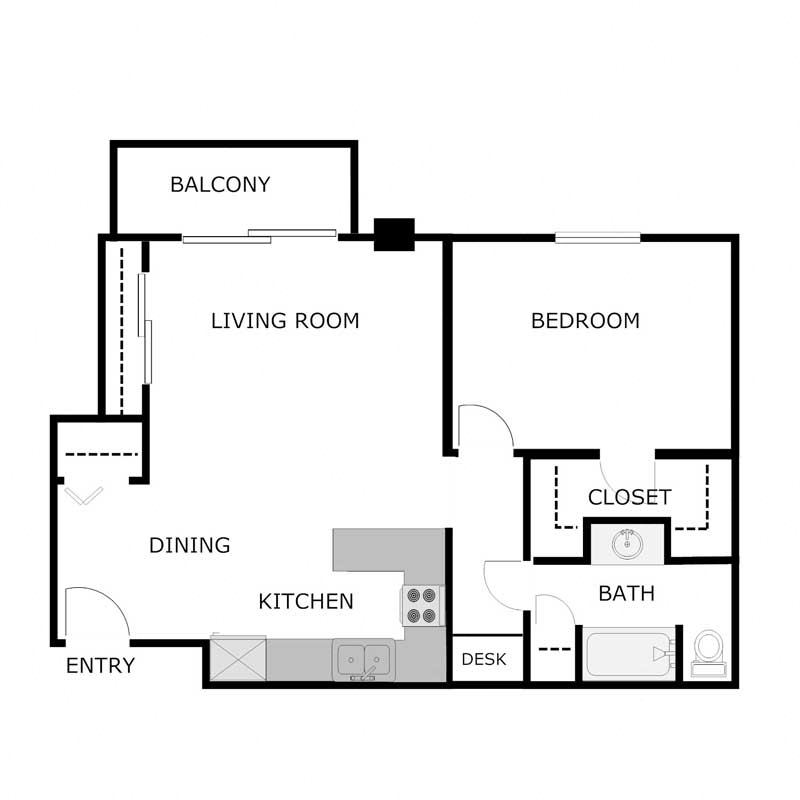 South Orchard - 1 Bed 1 Bath - Upper