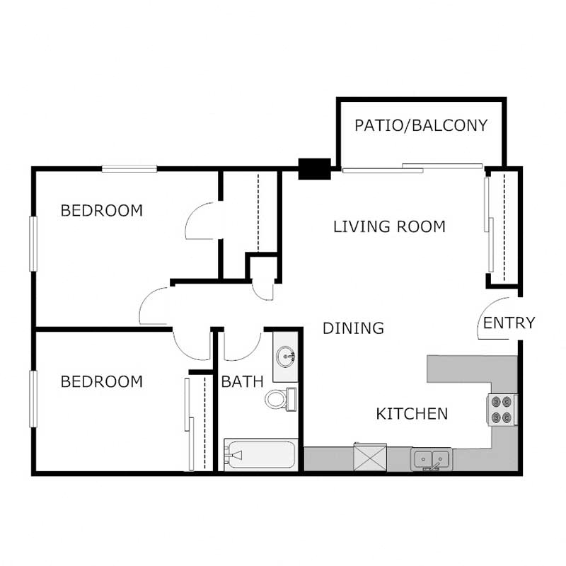 South Orchard - 2 Bed 1 Bath - Lower