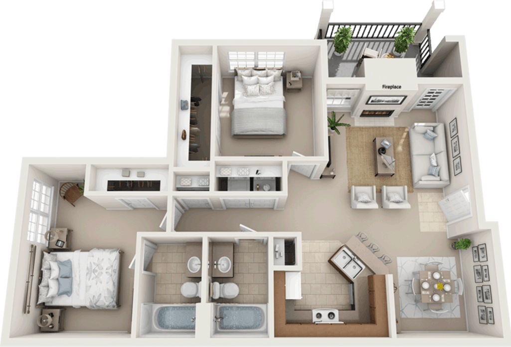 Floor plan layout diagram for Aspen