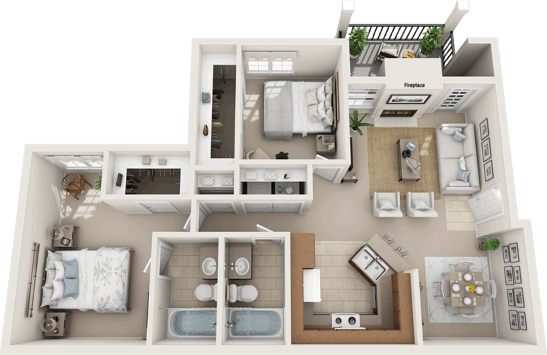 Floor plan layout diagram for Cedar