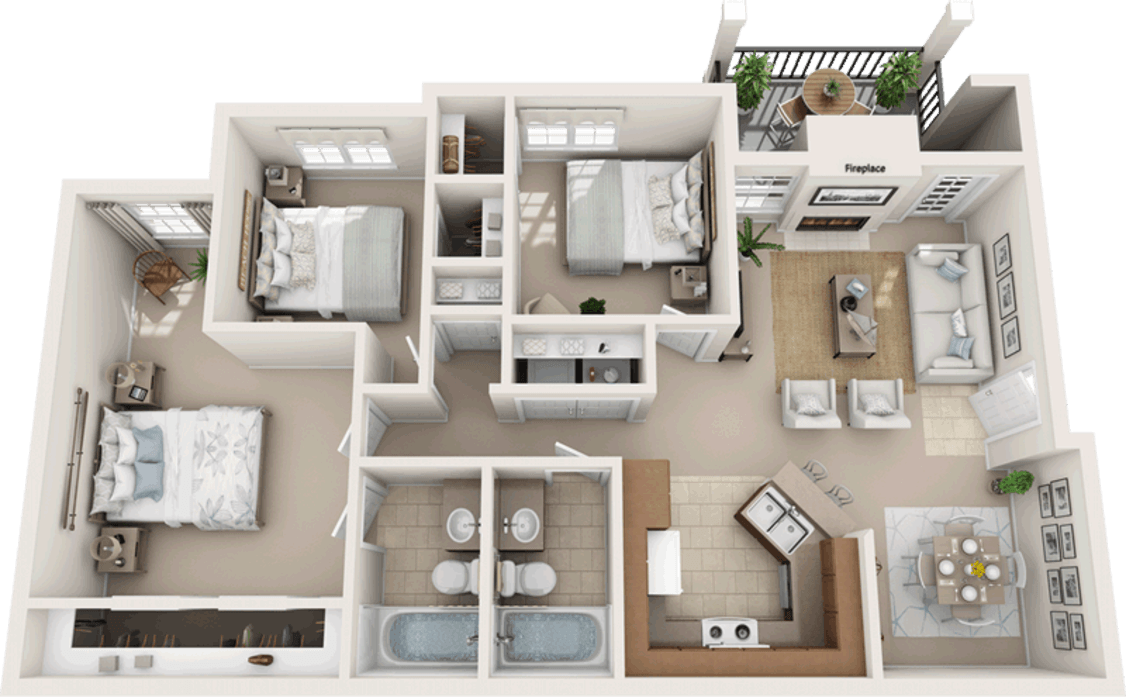 Floor plan layout diagram for Evergreen