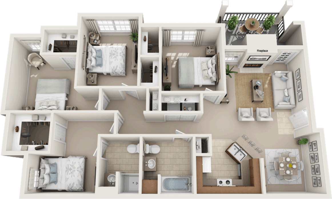 Floor plan layout diagram for Mulberry