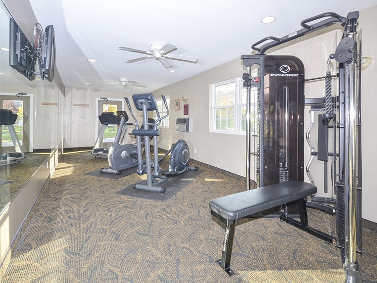 Cardio and Weight Equipment at the Fitness Center