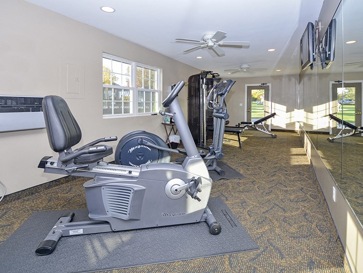 Stationary Bike at the Fitness Center