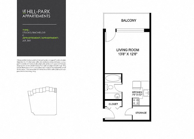 Floor Plan S C Floor Plan S C at Hill Park, Montreal, QC