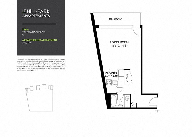 Floor Plan S G Floor Plan S G at Hill Park, Montreal, QC, H3V 1G1