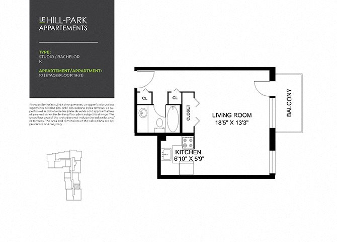 Floor Plan S K Floor Plan S K at Hill Park, Montreal