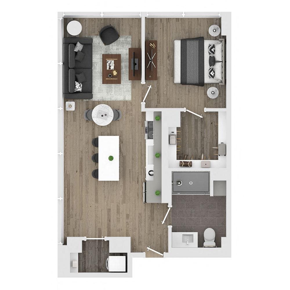 Unit 1701 floor plan