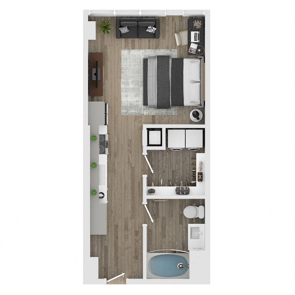 Unit 0717 floor plan