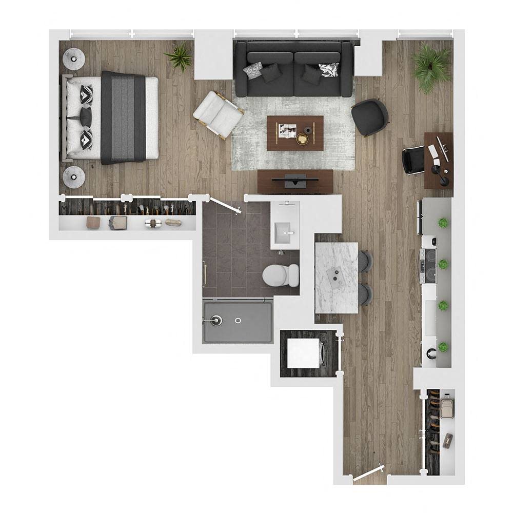Unit 0714 floor plan