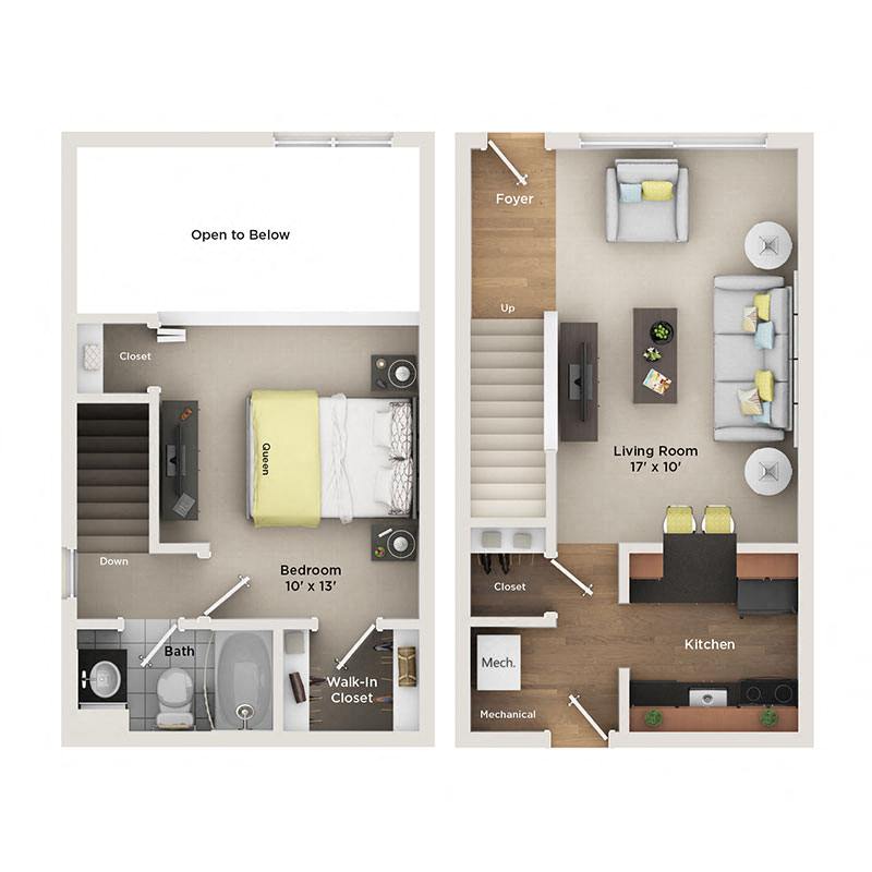 1 Bedroom Loft