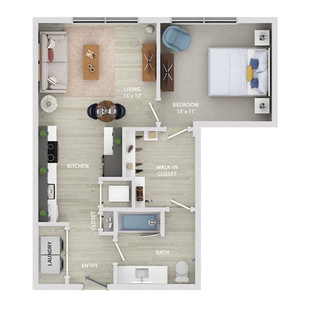 One bedroom-One bath AHP