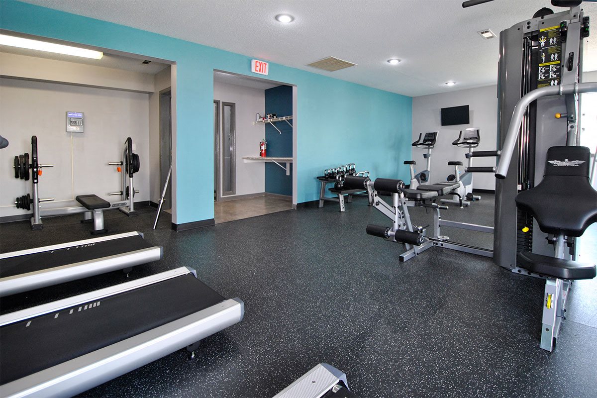 the view apartment and townhomes fitness center
