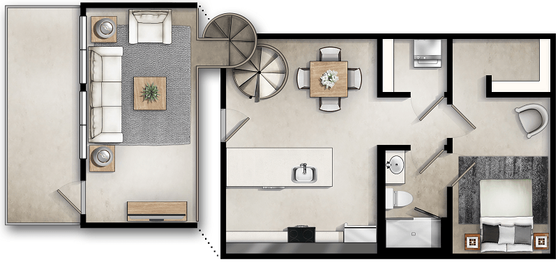 Suite A Floorplan