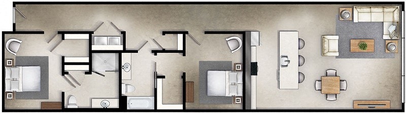 Suite A Floorplan