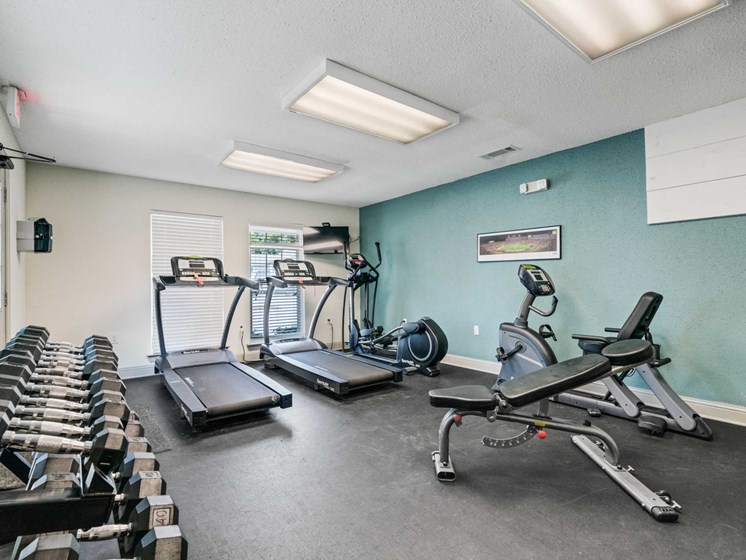Fitness Center with Free Weights at Retreat at Brightside, Louisiana, 70820