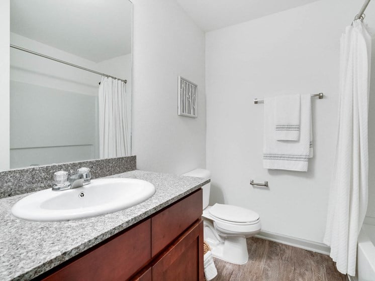 Renovated Bathrooms With Quartz Counters at Retreat at Brightside, Baton Rouge