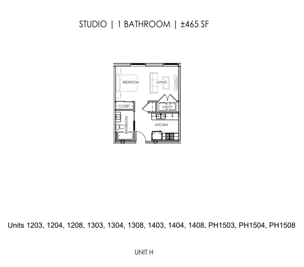 Studio - 465 Square Feet,Studio,Studio