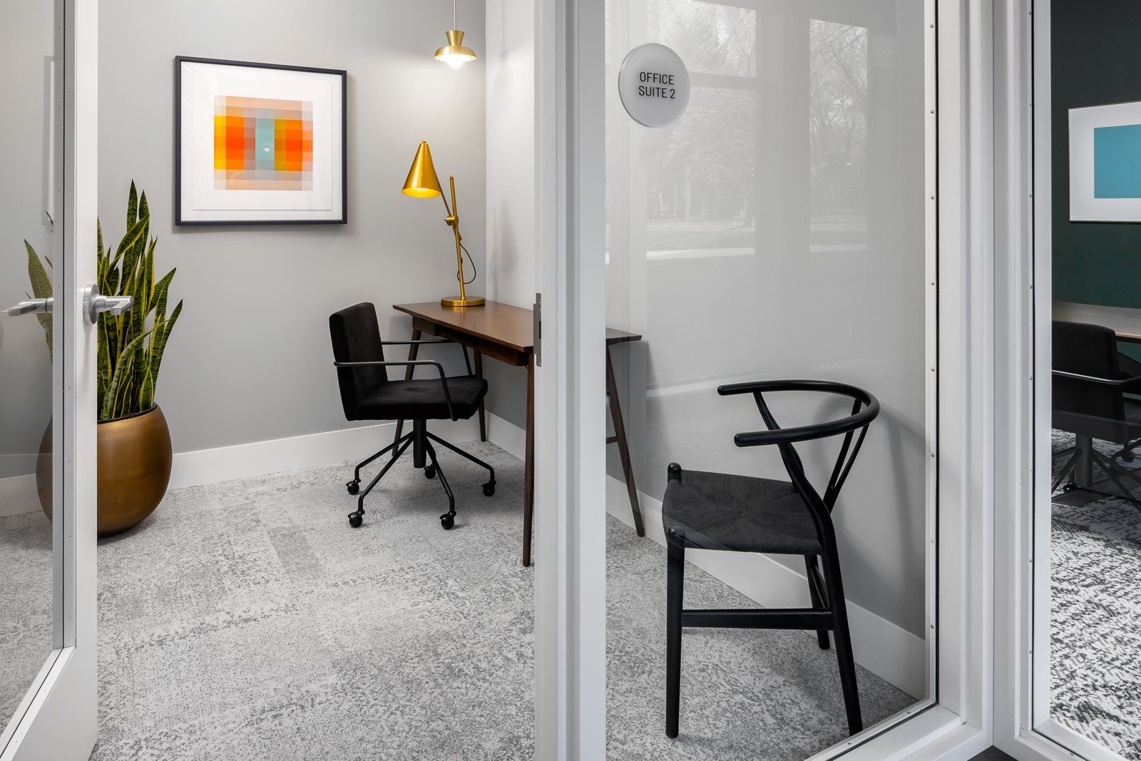 Work room for working from home at apartment community
