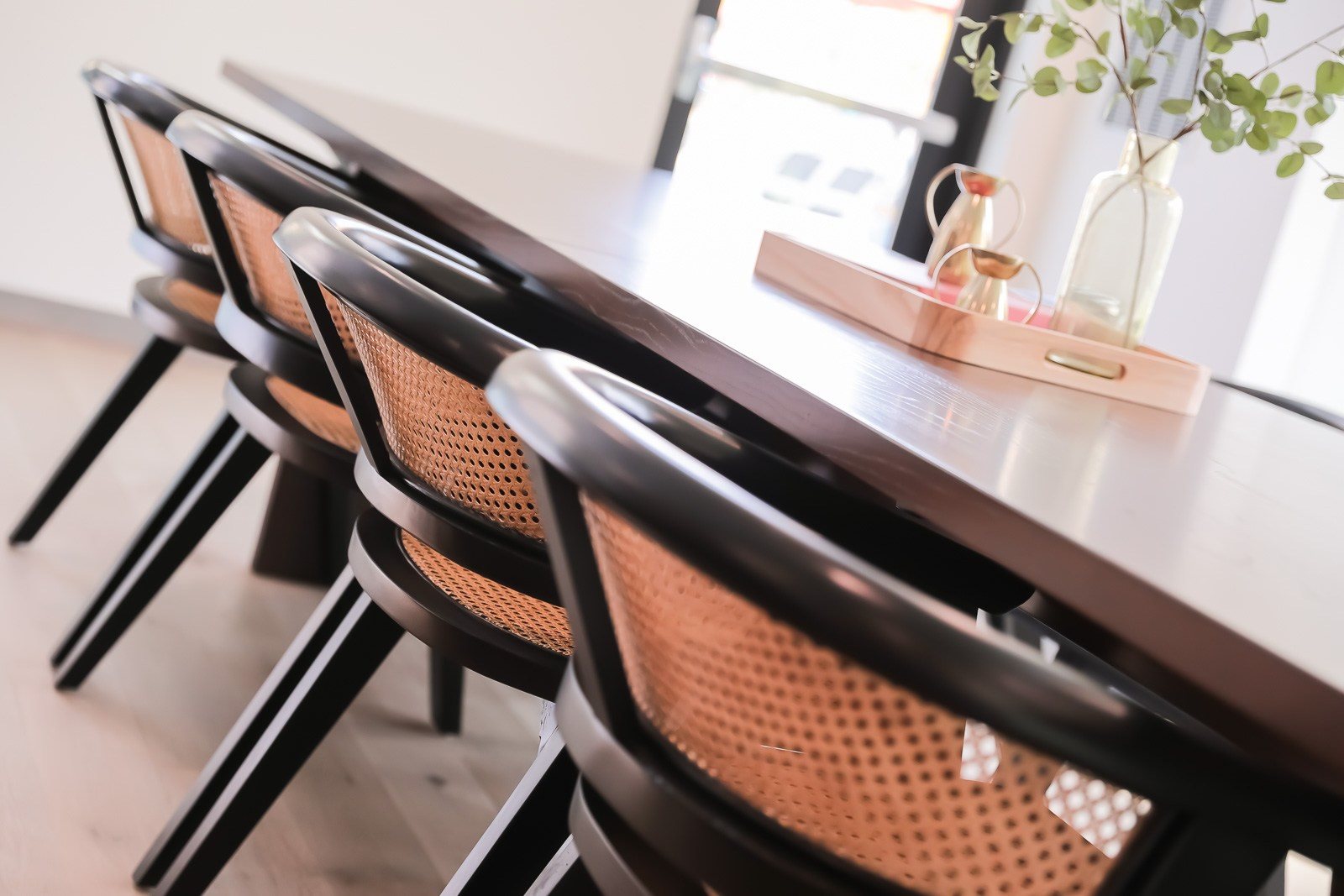 Dining table seating in club room at Vesi Apartments