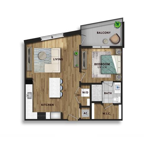 Floor plan layout diagram for A2