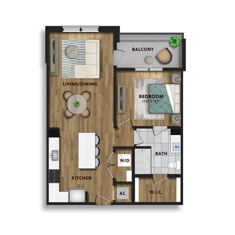 Floor plan layout diagram for A3