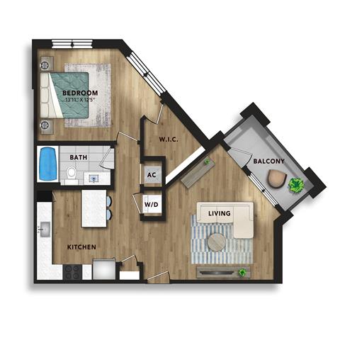 Floor plan layout diagram for A5