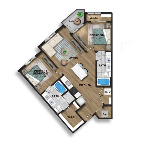 Floor plan layout diagram for B1