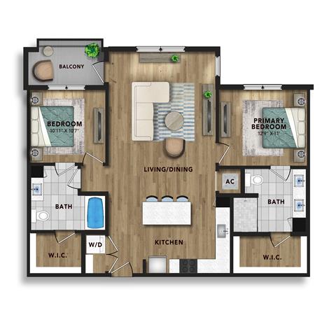 Floor plan layout diagram for B4