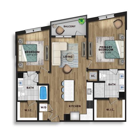 Floor plan layout diagram for B5