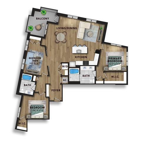 Floor plan layout diagram for C2