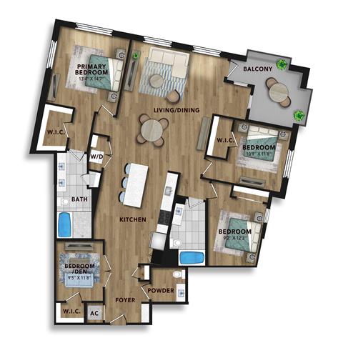 Floor plan layout diagram for C5