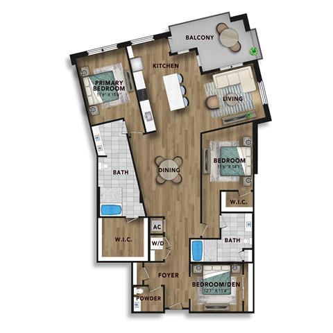 Floor plan layout diagram for C6