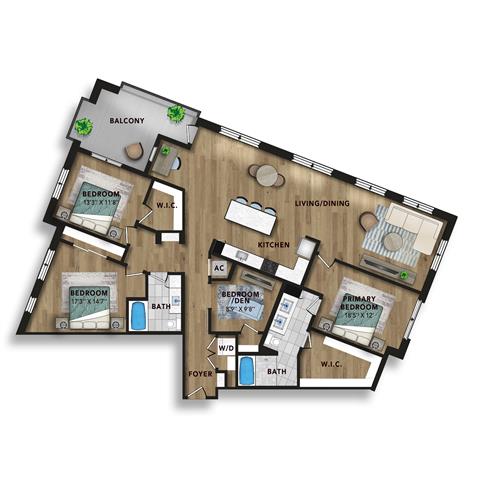 Floor plan layout diagram for C7