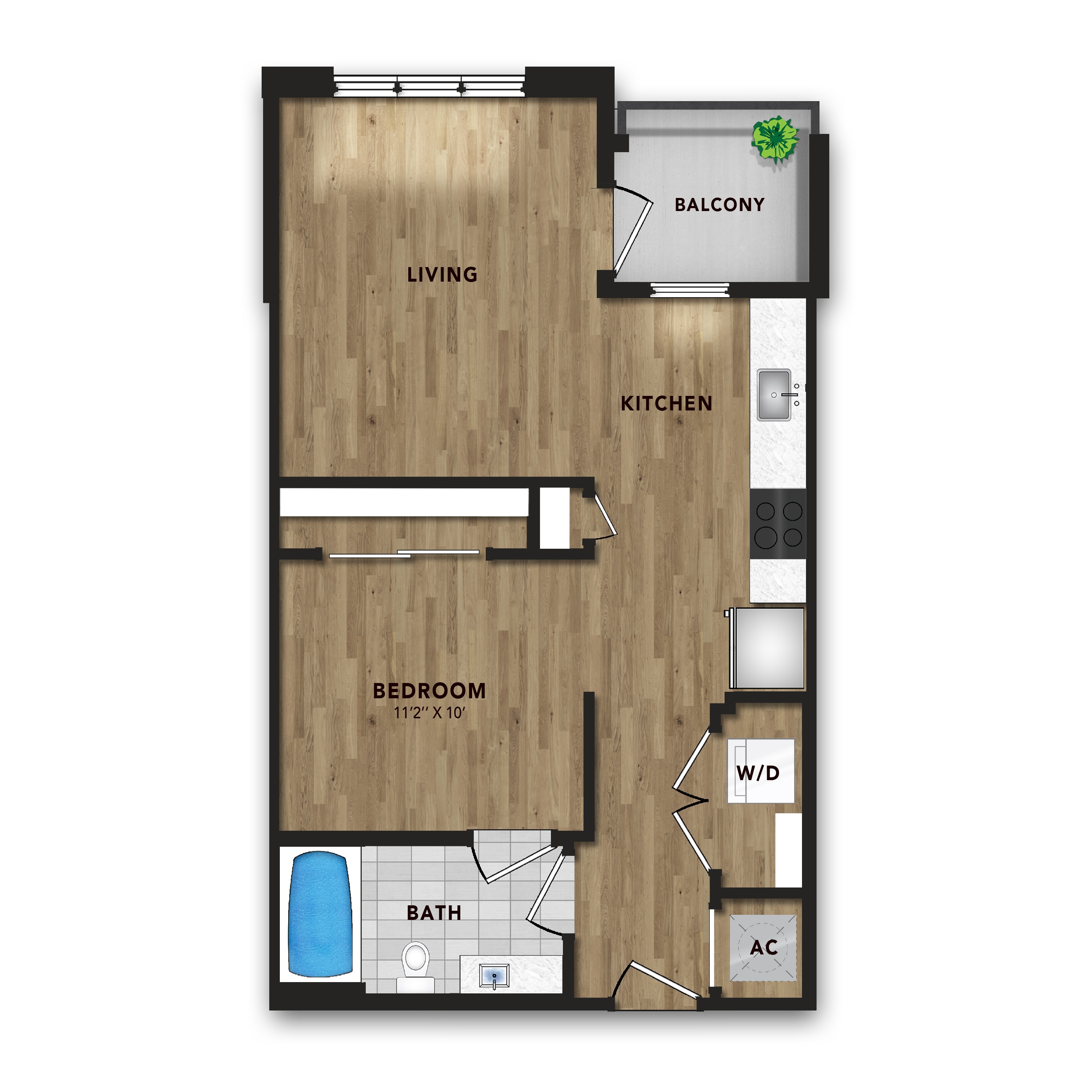 Floor plan layout diagram for E1