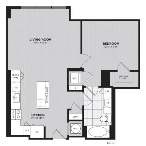 Floor plan layout diagram for A9