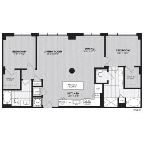 Floor plan layout diagram for B10