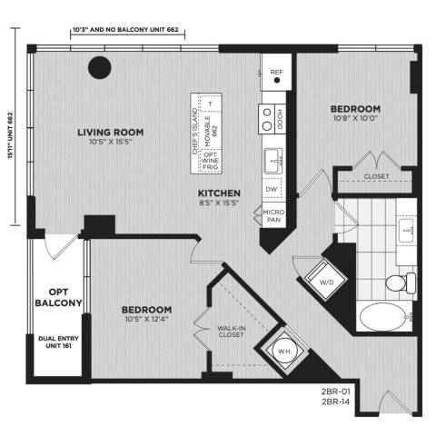 Floor plan layout diagram for B1G