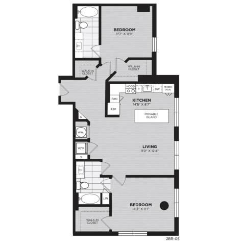 Floor plan layout diagram for B5
