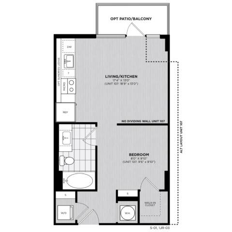 Floor plan layout diagram for S1