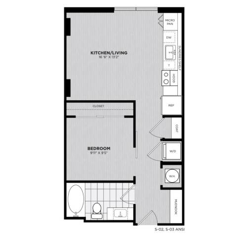 Floor plan layout diagram for S2