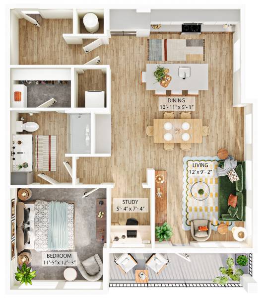 Floor plan layout diagram for A11