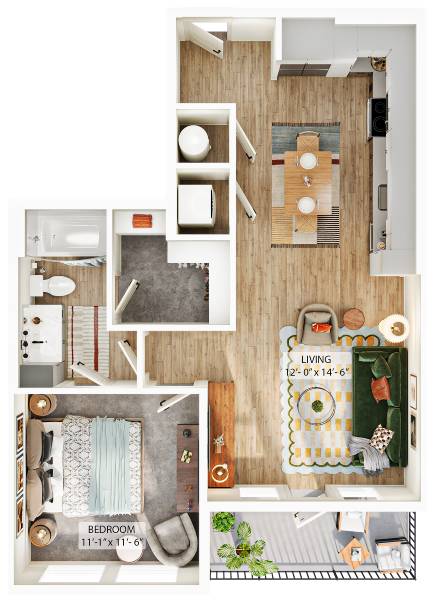 Floor plan layout diagram for A1
