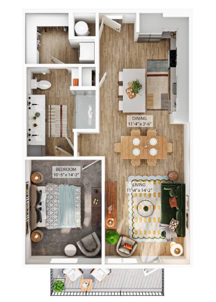Floor plan layout diagram for A3B