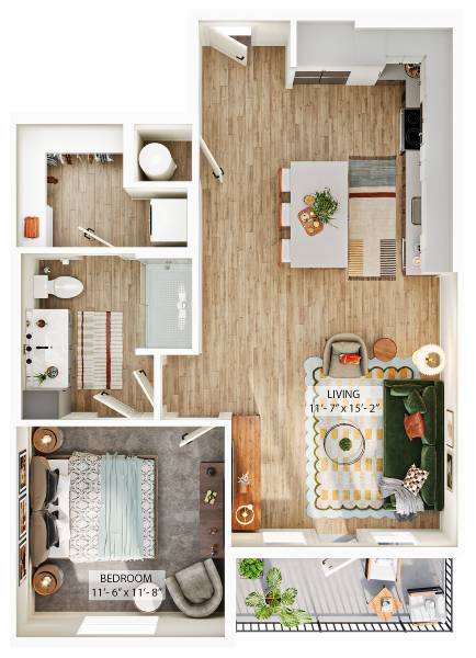 Floor plan layout diagram for A4B