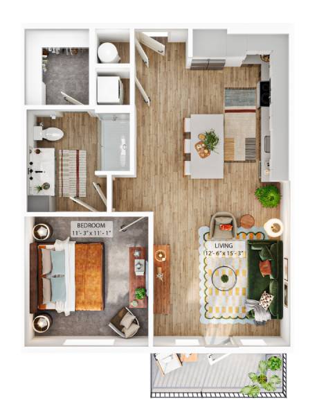 Floor plan layout diagram for A4