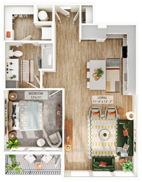Floor plan layout diagram for A5