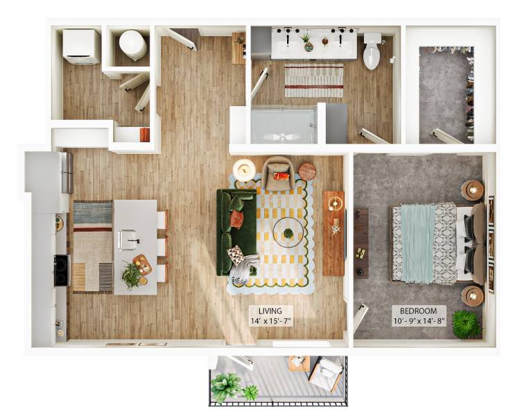 Floor plan layout diagram for A6