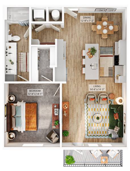 Floor plan layout diagram for A8